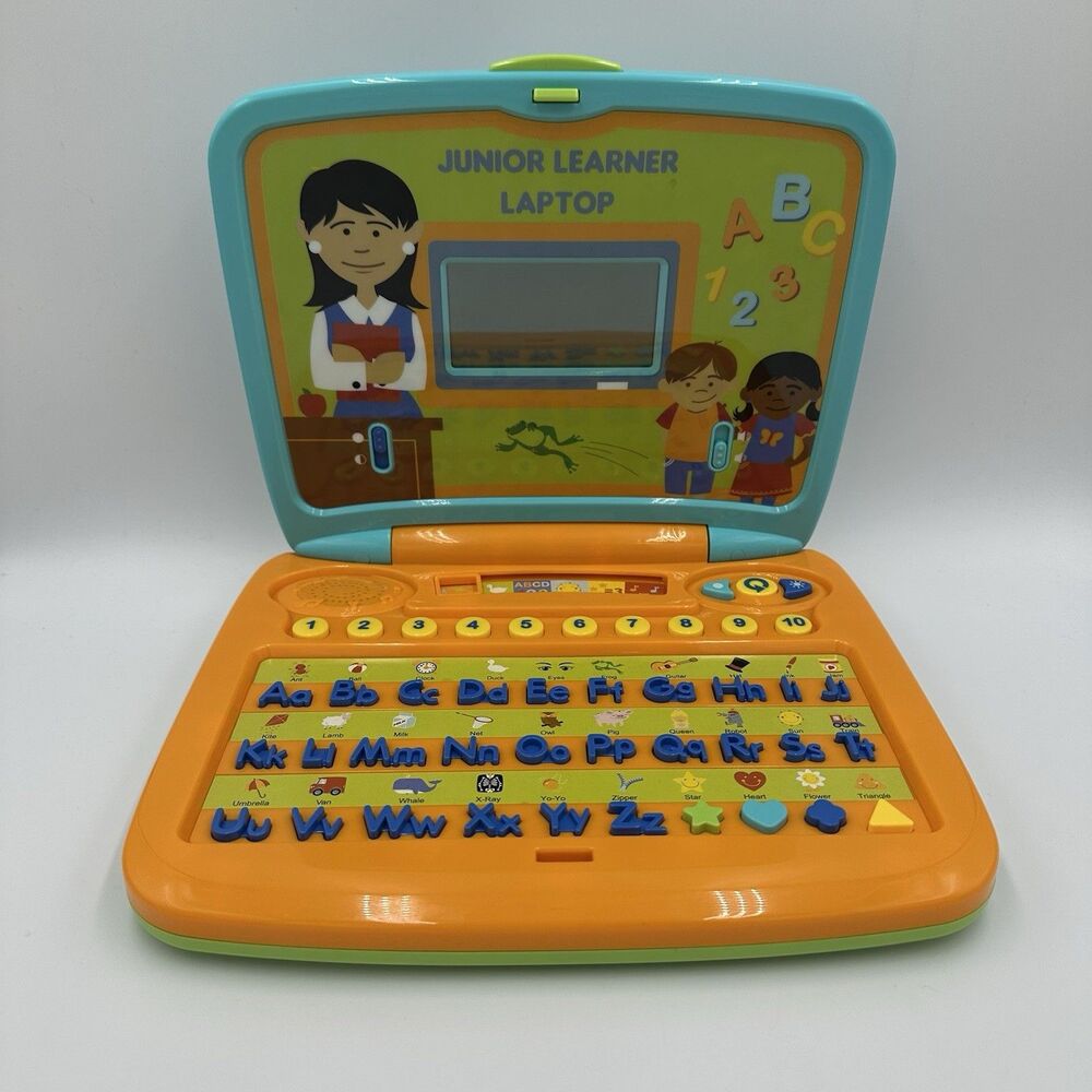 Vintage Laptop Preschool Learning Toy Alphabet, Spelling, Numbers, Music TESTED